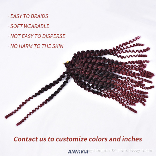 Marley Hair Extension Braid xpression twist with loose afro braid box curly water wave freetress braids crochet needle for hair